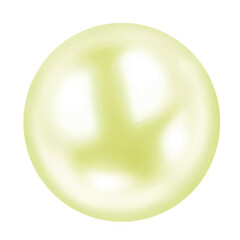 A silky-textured pale green pearl radiating a gentle light, offering a tranquil and refreshing aesthetic.

