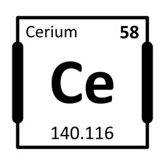 Cerium Bold Black Icon