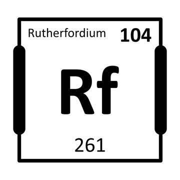 Rutherfordium Bold Black Icon