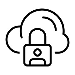 User Password Outline Icon