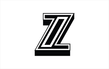 Fototapeta premium Elegant Letter Z logo Vector Template Initial Letter Z Logo Design. Creative And Modern Z logo