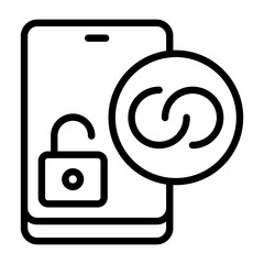 Unlock Hotspot Outline Icon