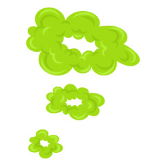 Fototapeta premium Green Smoke Cloud