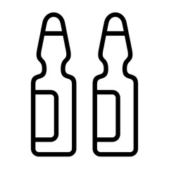 Ampoule Outline Icon