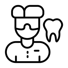 Dentist Outline Icon