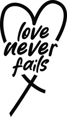 Love never fails