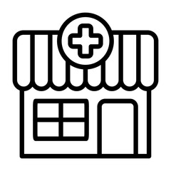 Fototapeta premium Pharmacy Store Icon