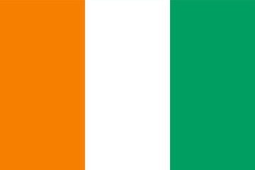 Vector flag of Democratic Ivory Coast, a country in West Africa. Accurate dimensions and official colors. This file is suitable for digital editing and printing of any size.