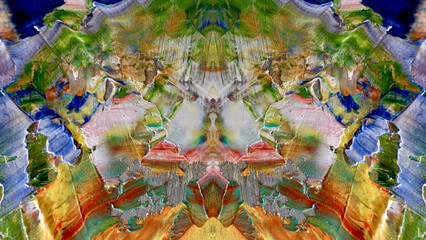 Abstract art background . Hand painting artwork on canvas .