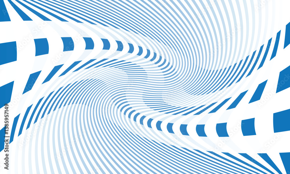 Aufkleber abstract geometric blue white gradient opposite line twist pattern can be used background, banner, p