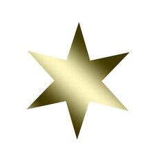 3d golden star