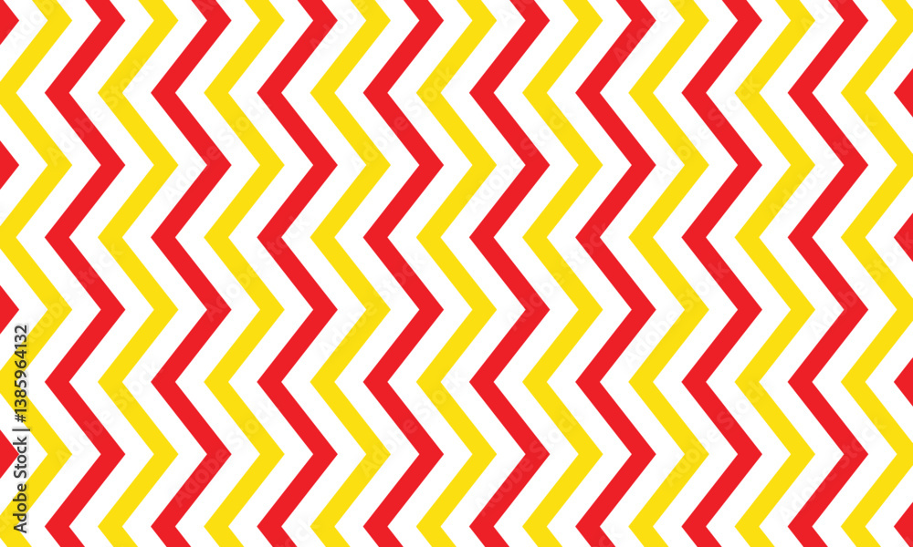 Poster abstract geometric red yellow zigzag line pattern can be used background, banner, poster.