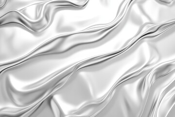 Obraz premium Elegant silver foil wallpaper design home interiors decorative art modern aesthetic close-up view seamless texture