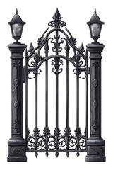 Naklejka premium Ornate Iron Gate Design (1)