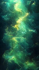 Fototapeta premium Shimmering aurora weaving into the night sky?? darkness