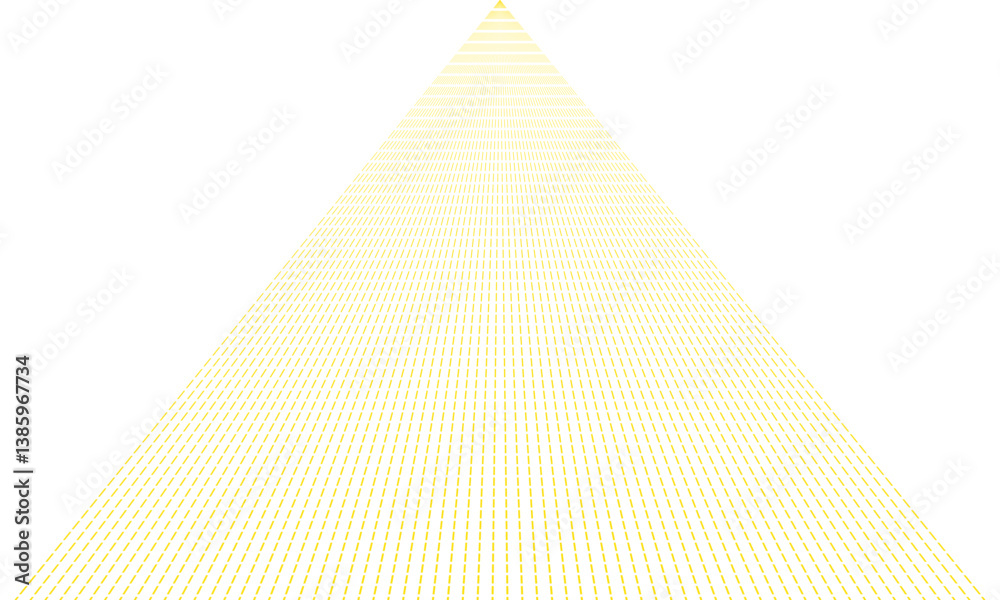 Leinwandbilder abstract geometric yellow dashed triangular line pattern can be used background, banner, poster.