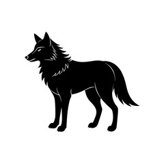 vector illustration of wolf