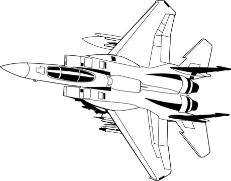 Military jet fighter F-14 Tomcat