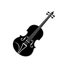 violin isolated on white