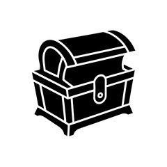 treasure chest isolated on white