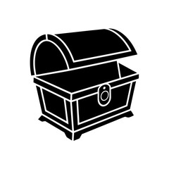 treasure chest isolated on white