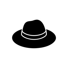 black hat isolated on white background