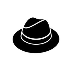 black hat isolated on white