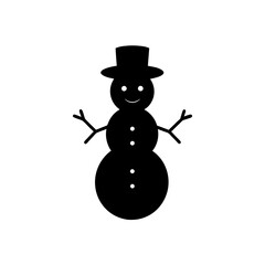 snowman isolated on white background