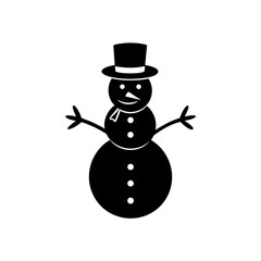 snowman with a broom
