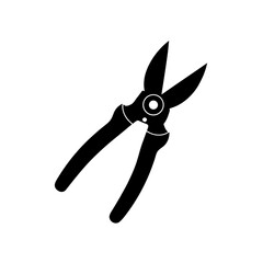 garden scissors isolated on white