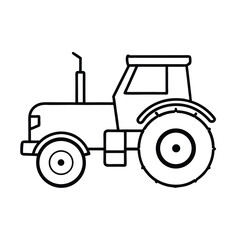 tractor isolated on white background