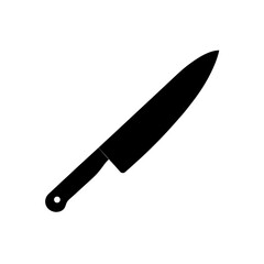 knife on white background