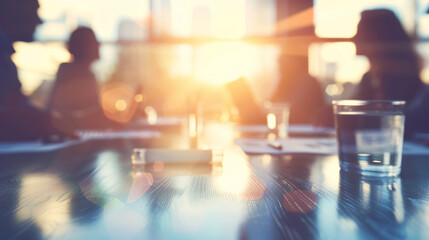 A business meeting discussing a merger between two companies. stock image, hd quality, natural look, blog post, finance