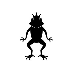 frog on white background