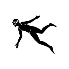 silhouette of a man jumping