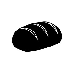 bread isolated on white background