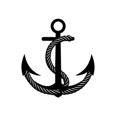 anchor icon on white background