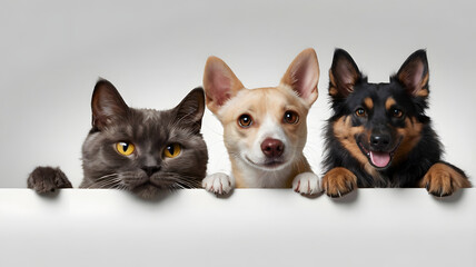 Happy Pets Posing for Adoption