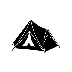 vector illustration of a tent
