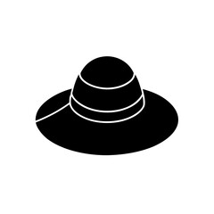 black hat isolated on white background