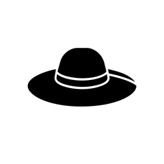 black hat isolated on white background