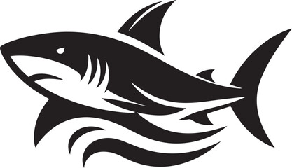 Fototapeta premium Shark logo vector