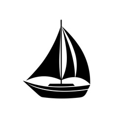 sailing ship on white background