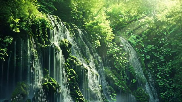 Horsetail waterfalls 4K Videos