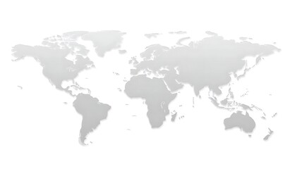 Elegant Gray World Map Illustration Global Travel Background Design sea grey land flat tone earth   