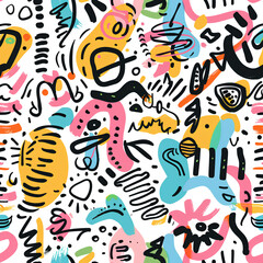 Obraz premium seamless pattern with giraffe