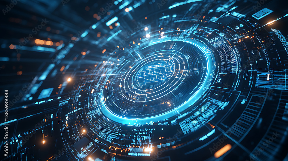 Poster an ai powered system optimizing network security by analyzing real time cybersecurity threats and vu