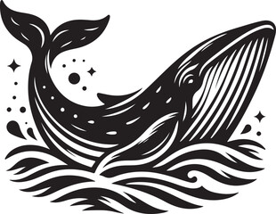 Whale logo vector