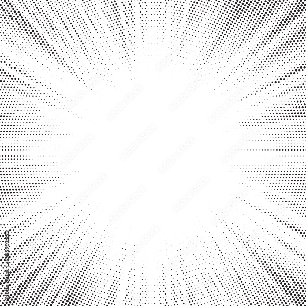 Aufkleber vector halftone sun-ray background. retro style abstract sunburst design. vector illustration.