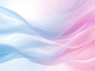Fototapeta premium Soft gradient background with wavy patterns in pink and blue, creating a serene and aesthetically pleasing atmosphere, suitable for beauty, relaxation, or minimalist - themed design projects.